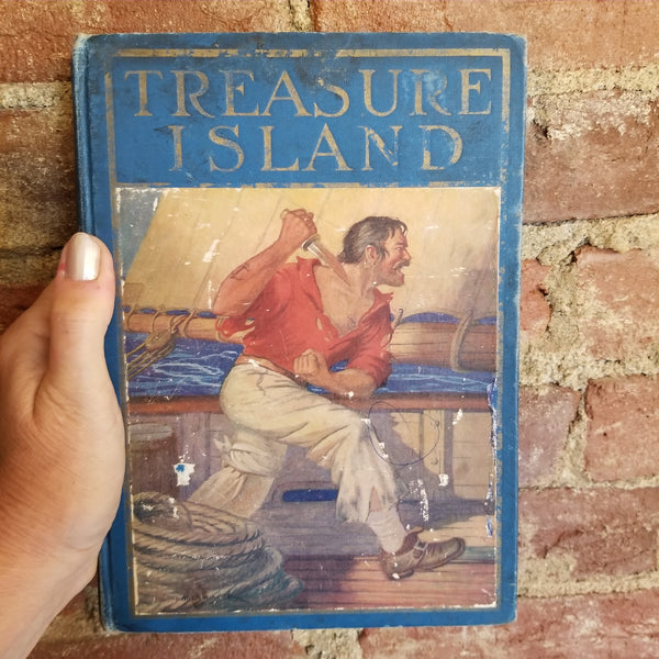 Treasure Island- Windmere Series - Robert Louis Stevenson - 1916 Rand McNally vintage hardback