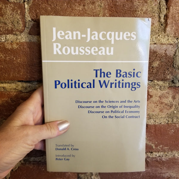 The Basic Political Writings - Jean-Jacques Rousseau 1987 Hackett Publishing vintage Paperback