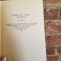 World's War Events, Volume III - Allen Leon Churchill  1919 P.F. Collier vintage hardback