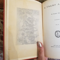 A Tramp Abroad Volume 1- Mark Twain 1907 Harper & Brothers vintage Illustrated hardback