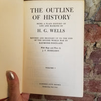 The Outline of History, Vol. 1 - H.G. Wells 1956 Garden City Books vintage hardback