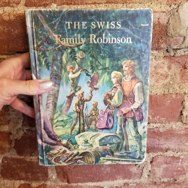 The Swiss Family Robinson - Johann David Wyss- 1949 Grosset & Dunlap Illustrated Junior Library Hardcover