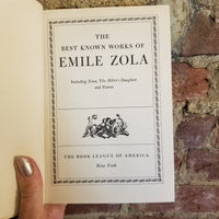 The Best Known Works of Emile Zola - Émile Zola - 1941 The Book League of America vintage hardback