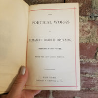 The Poetical Works of Elizabeth Barrett Browning - Thomas Y. Crowell & Co vintage hardback