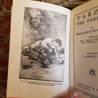 Tarzan the Terrible -Edgar Rice Burroughs 1921 Grosset & Dunlap vintage hardback