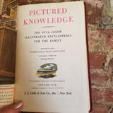 Pictured Knowledge Vol 1 and 2- Dunham & Hornby - JJ Little & Ives 1957 vintage hardback