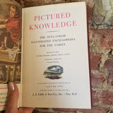 Pictured Knowledge Vol 1 and 2- Dunham & Hornby - JJ Little & Ives 1957 vintage hardback