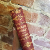 Dickens Works Vol 24 Pictures From Italy, Uncommercial Traveler - (1900)Peter Fenelon Collier vintage hardback