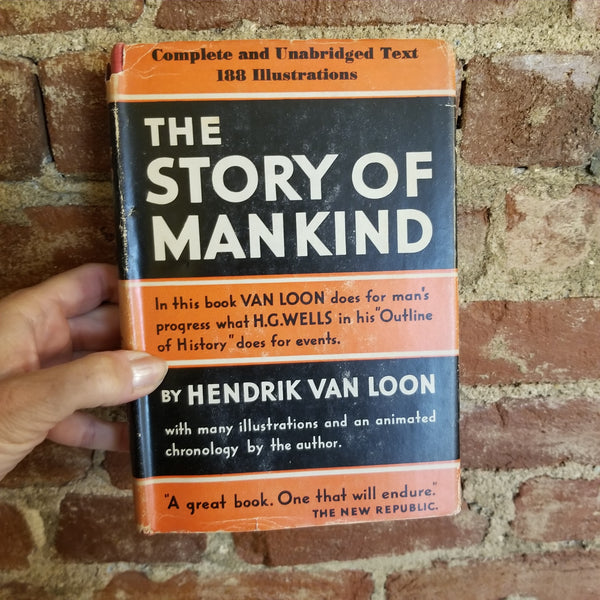 The Story of Mankind - Hendrik van Loon 1938 Garden City Publishing vintage hardback