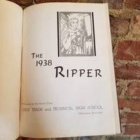 The Ripper - Girl's Trade and Technical High School- Milwaukee Wisconsin 1938 yearbook hardback