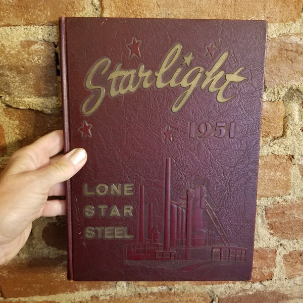 1951 Starlight Annual Yearbook Lone Star Steel Company Dallas Texas hardback