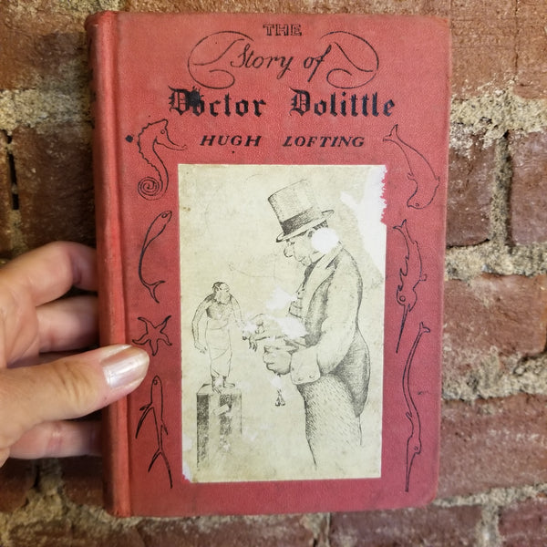 The Story of Doctor Dolittle - Hugh Lofting 1943 10th printing Frederick A. Stokes Co vintage hardback