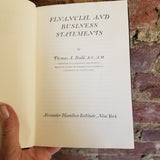 Modern Business (Alexander Hamilton Institute) - Financial and Business Statements (1957) Flexibinding