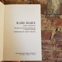Early Writings - Karl Marx, T.B. Bottomore 1964 McGraw Hill vintage hardback