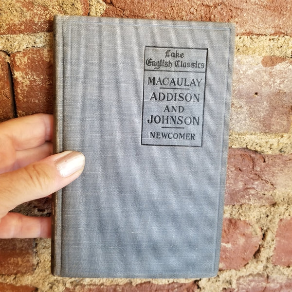 Macaulay's Essay on Addison and Johnson -Thomas Babington Macaulay 1903 Scott, Foresman & Co vintage hardback