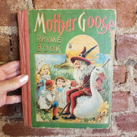 Mother Goose: The Most Popular Nursery Jingles (1880's) W.B. Conkey Co vintage hardback