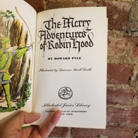 The Merry Adventures of Robin Hood - Howard Pyle -Illustrated Junior Library 1952 Grosset & Dunlap vintage hardback