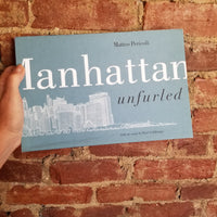 Manhattan Unfurled - Matteo Pericoli 2001 Random House 1st edition hardback and slipcase