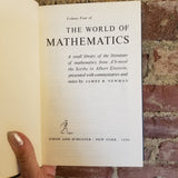 The World of Mathematics Volume 4 -James R. Newman 1956 Simon & Schuster vintage hardback