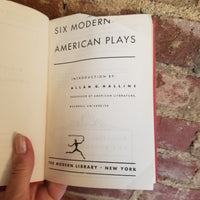 Six Modern American Plays - Allan Gates Halline - 1951 Modern Library vintage hardback