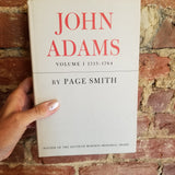 John Adams Volume 1 & 2 - Page Smith - 1962 Doubleday & Co 1st edition vintage hardbacks