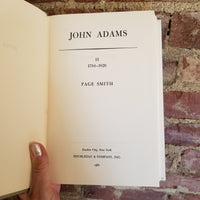 John Adams Volume 1 & 2 - Page Smith - 1962 Doubleday & Co 1st edition vintage hardbacks