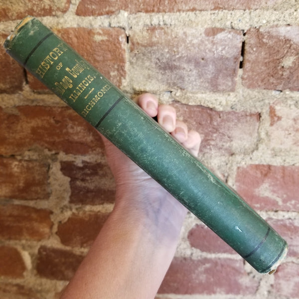 History of DuPage County, Illinois -C.W. Richmond 1877 Knickerbocker & Hodder Publishers vintage hardback