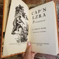 Cap'n Ezra Privateer - James D. Adams 1940 Harcourt, Brace & Co vintage hardback