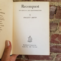 Reconquest: Its Results and Responsibilities - Hallett Abend 1946 Doubleday & Co 1st edition vintage hardback