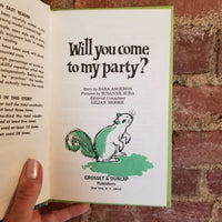 Will You Come to My Party? - Sara Asheron 1961 Grosset & Dunlap vintage hardback