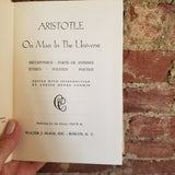 On Man in the Universe - Aristotle 1943 Classics Club vintage hardback