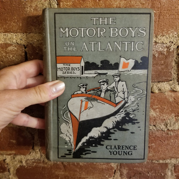 The Motor Boys on the Atlantic: The Mystery of the Lighthouse - Clarence Young 1908 Cupples & Leon Co 1st edition vintage hardback