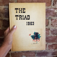 The 1963 Triad- Tridelphia High School Wheeling WV Yearbook hardback