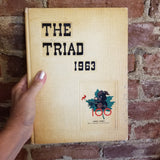 The 1963 Triad- Tridelphia High School Wheeling WV Yearbook hardback
