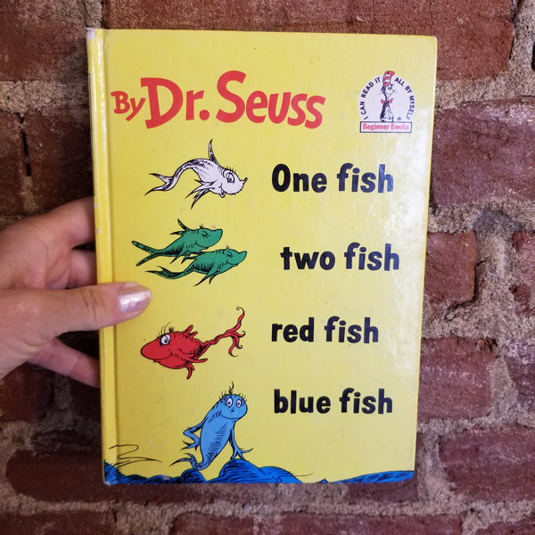 One Fish, Two Fish, Red Fish, Blue Fish - Dr. Seuss 1960 Beginner Books vintage hardback