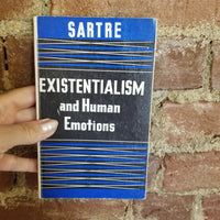 Existentialism and Human Emotions - Jean-Paul Sartre 1957 The Wisdom Library vintage paperback