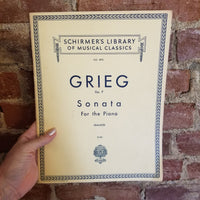 Schirmer's Library of Musical Classics Vol 892 Grieg op.7 for Piano
