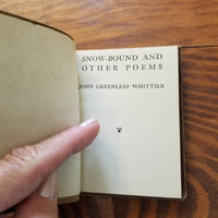 Snowbound and Other Poems -  John Greenleaf Whittier (1920) Little Leather Library vintage softcover