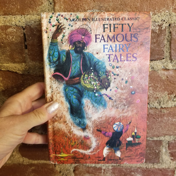 Fifty Famous Fairy Tales - Robert J. Lee 1965 Golden Press vintage hardback