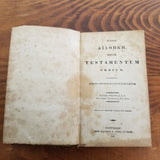 Novum Testamentum Graecum (The New Testament in Greek) -Cura Wilson 1827 Greek vintage hardback