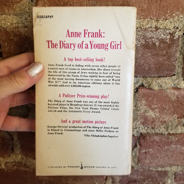 Anne Frank: The Diary of a Young Girl: Frank, Anne, Mooyaart, B.M.,  Roosevelt, Eleanor: 9780553296983: : Books