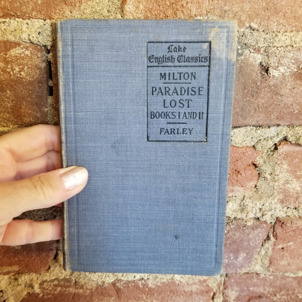 Paradise Lost - John Milton 1906 Lake English Classics -Scott, Foresman & Co vintage hardback