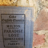 Paradise Lost - John Milton 1906 Lake English Classics -Scott, Foresman & Co vintage hardback