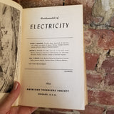 Fundamentals of Electricity - Wynne L. McDougal 1954 American Technical Society vintage HB
