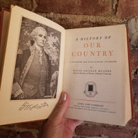 A History of Our Country -David Muzzey  1946 Ginn & Co vintage HB