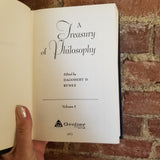 A Treasury of Philosophy Vol 1 - Dagobert Runes 1955 The Philosophical Library vintage HB