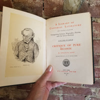 Critique of Pure Reason Pt 1 Science - Immanuel Kant 1901 P.F. Collier & Son vintage HB