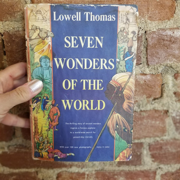 Seven Wonders of the World - Lowell Thomas 1956 Hanover House vintage HBDJ