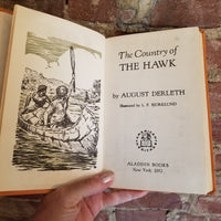 The Country of the Hawk - August Derleth 1952 Aladdin Books 1st edition vintage HB