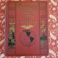 Collier's World Atlas and Gazetteer -1939 PF Collier vintage hardcover